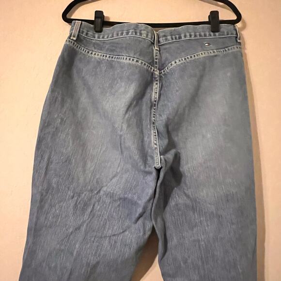 Tommy Hilfiger Vintage Y2K Jeans Size 16 Flat front pockets, no back pockets - Picture 2 of 5